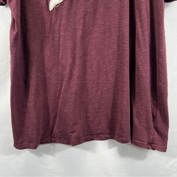 Vintage by Torrid Maroon and White "Nope" Short Sleeve Tee - Picture 3 of 11